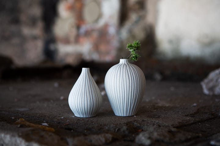 Kobe vase , Sand white stone stripe Lindform