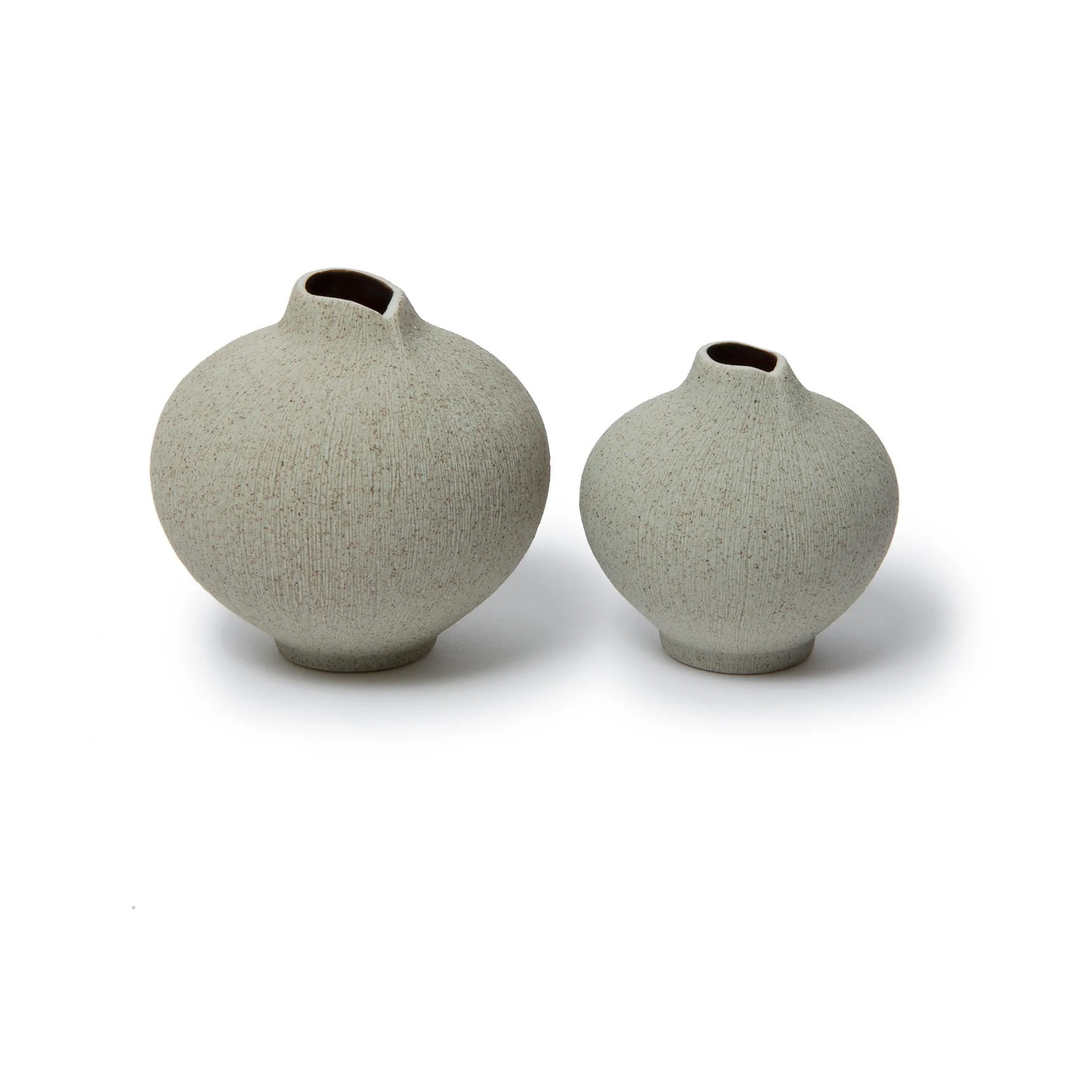 Line vase, Sand grey, medium Lindform