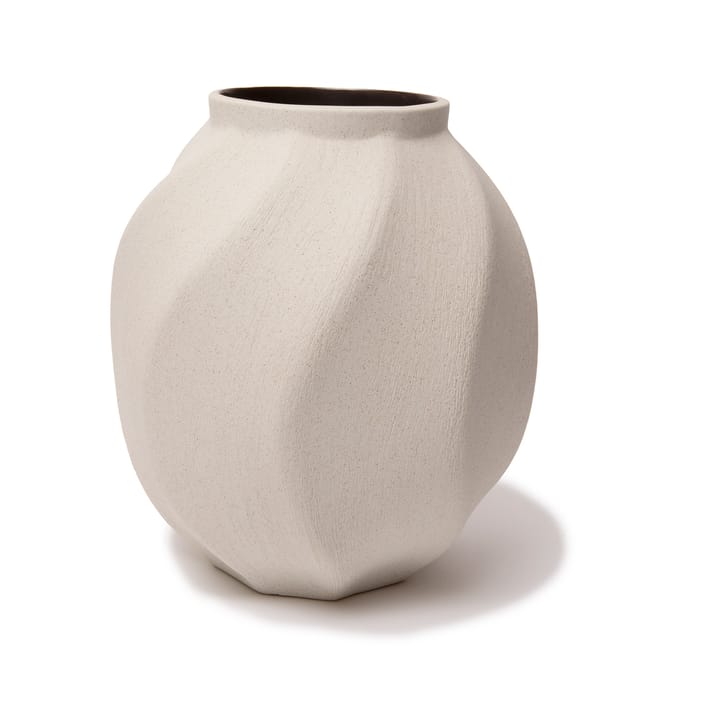 Soft wave vase - Sand white light - Lindform