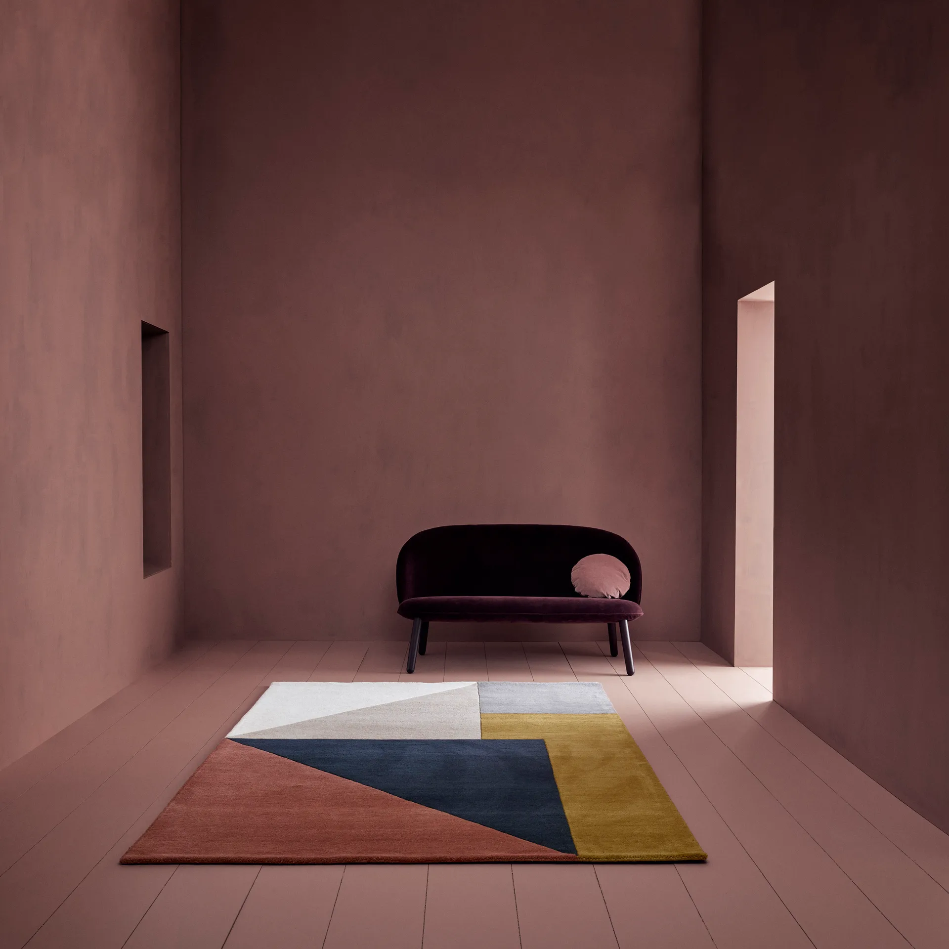 Arguto uldtæppe 170x240 cm, Multi Linie Design