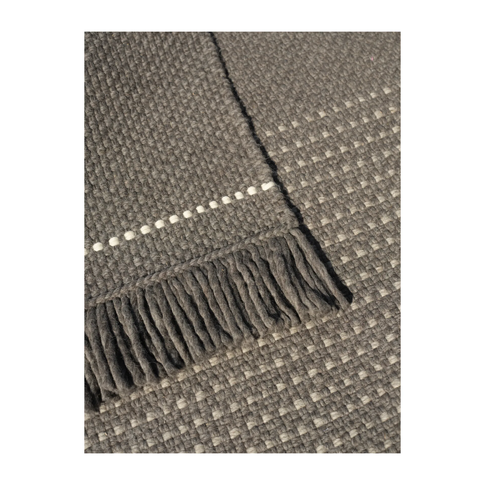 Awakened Mind uldtæppe 140x200 cm, Charcoal Linie Design
