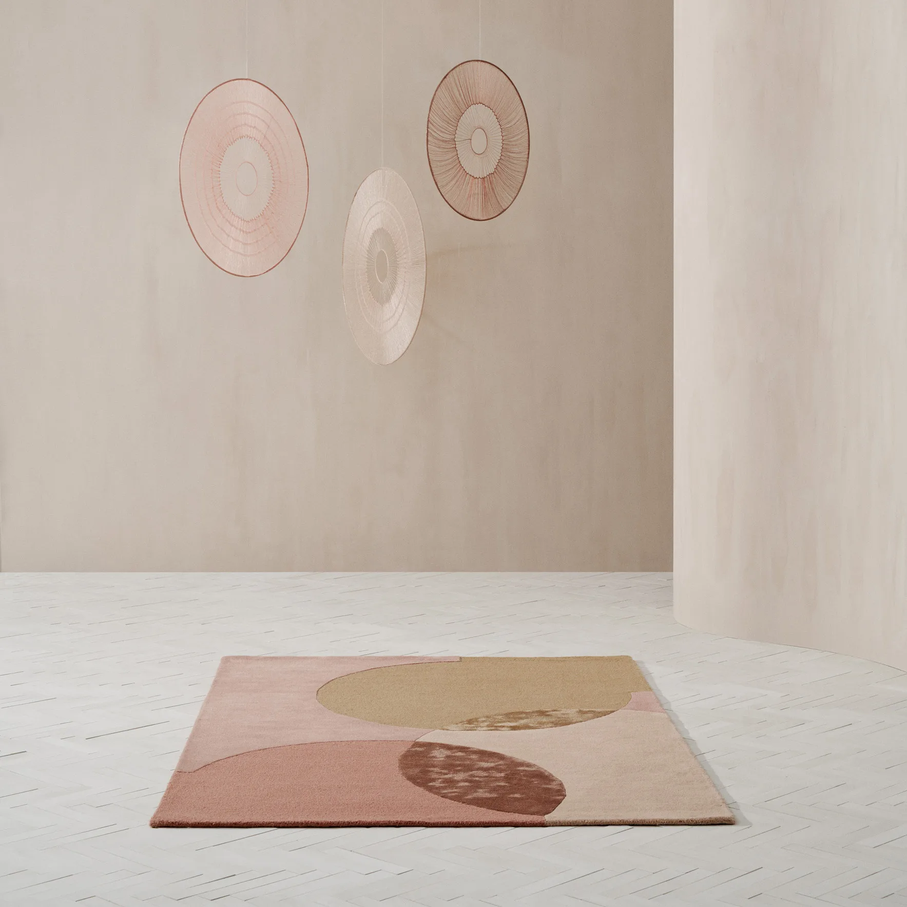 Caldera tæppe 140x200 cm, Mustard Linie Design