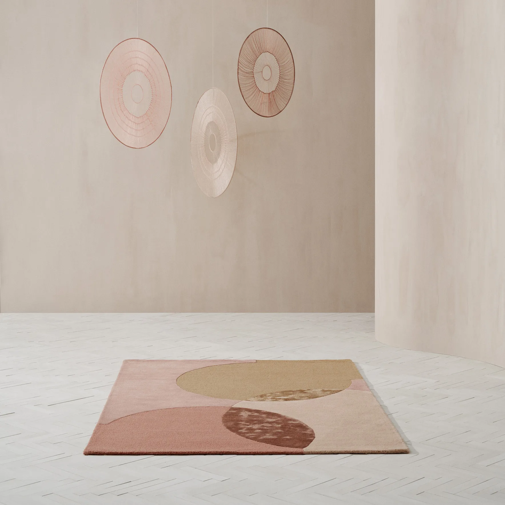 Caldera tæppe 200x300 cm, Mustard Linie Design