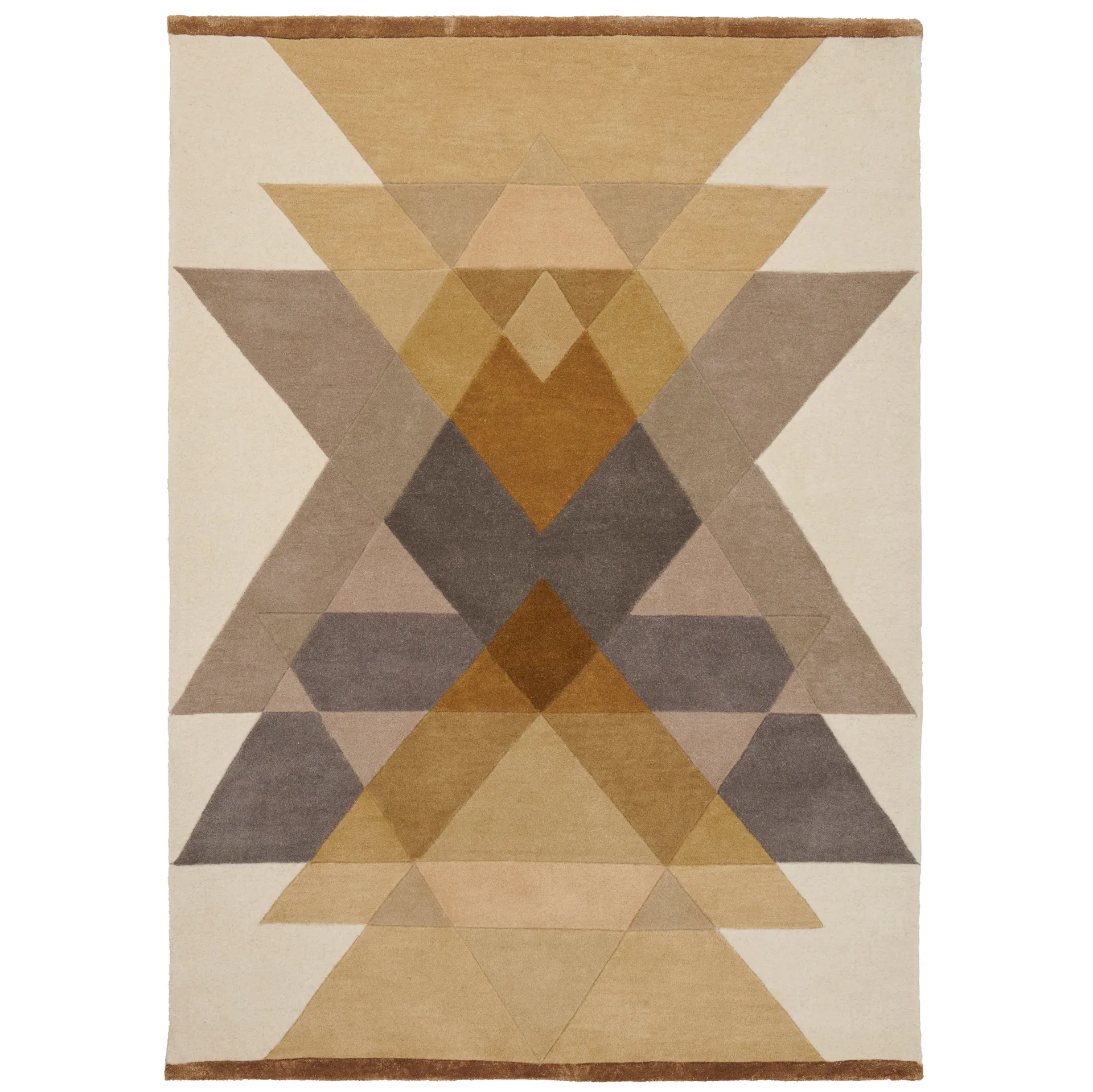 Freya tæppe 140x200 cm, Mustard Linie Design