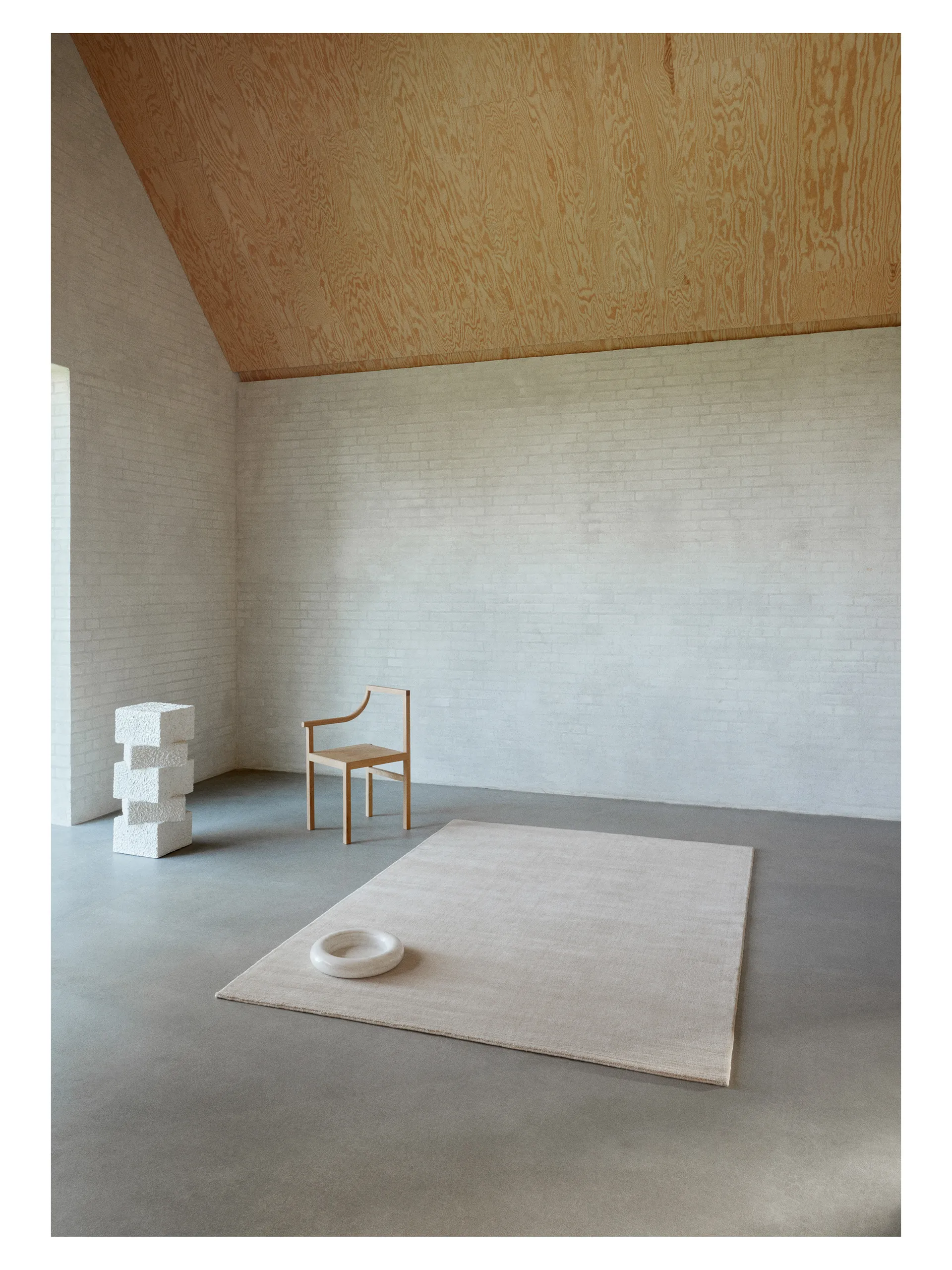 Halo Cloud uldmåtta, Beige, 170x240 cm Linie Design