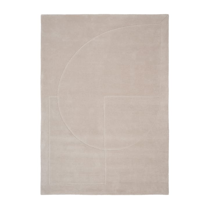 Lineal Poem uldtæppe - Beige, 170x240 cm - Linie Design