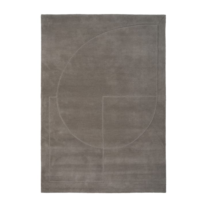 Lineal Poem uldtæppe - Grey, 140x200 cm - Linie Design
