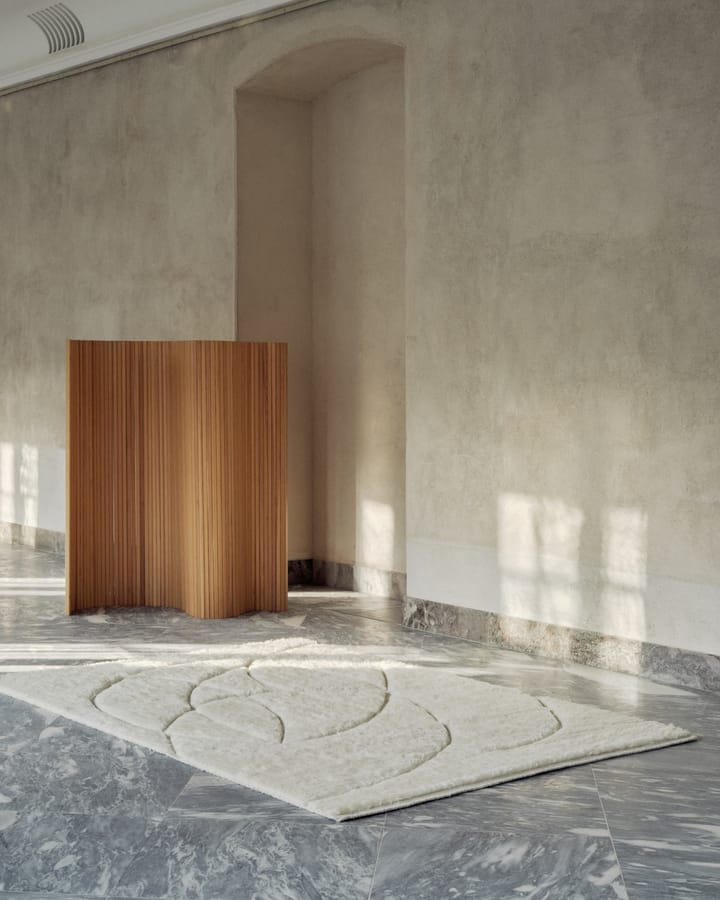 Lineal Sweep uldtæppe, White, 170x240 cm Linie Design