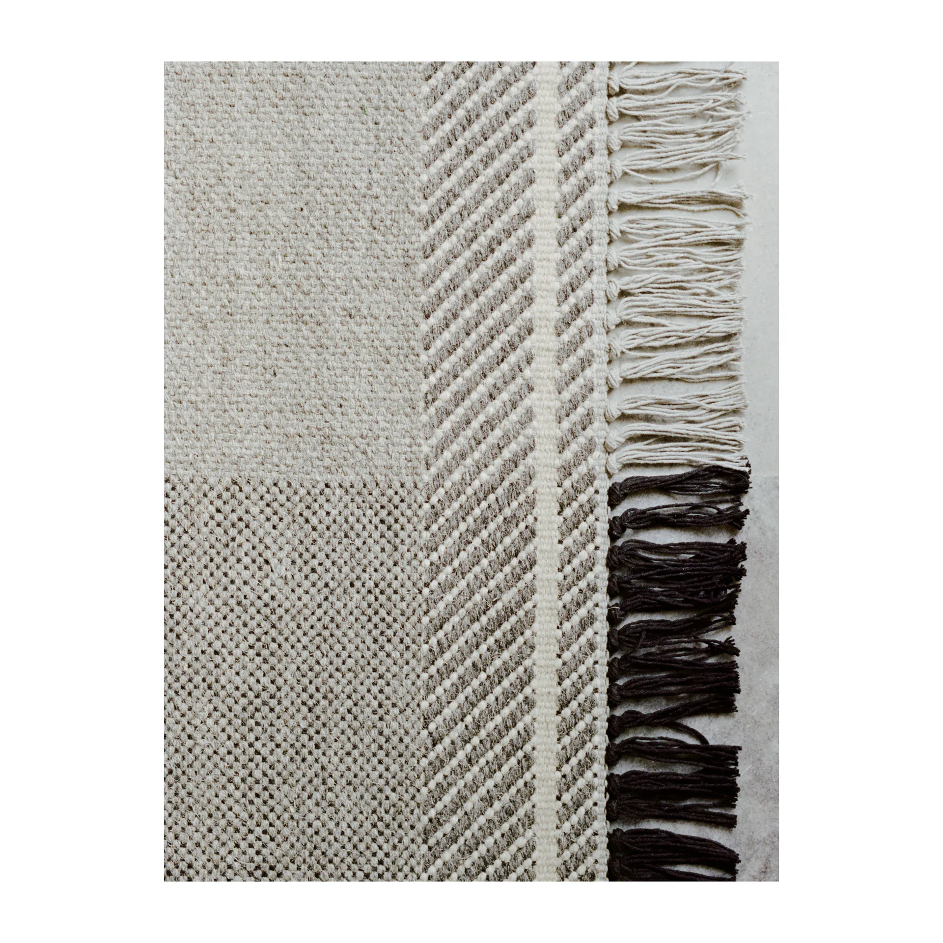 Mindful Soul uldtæppe 200x300 cm, Stone-beige Linie Design