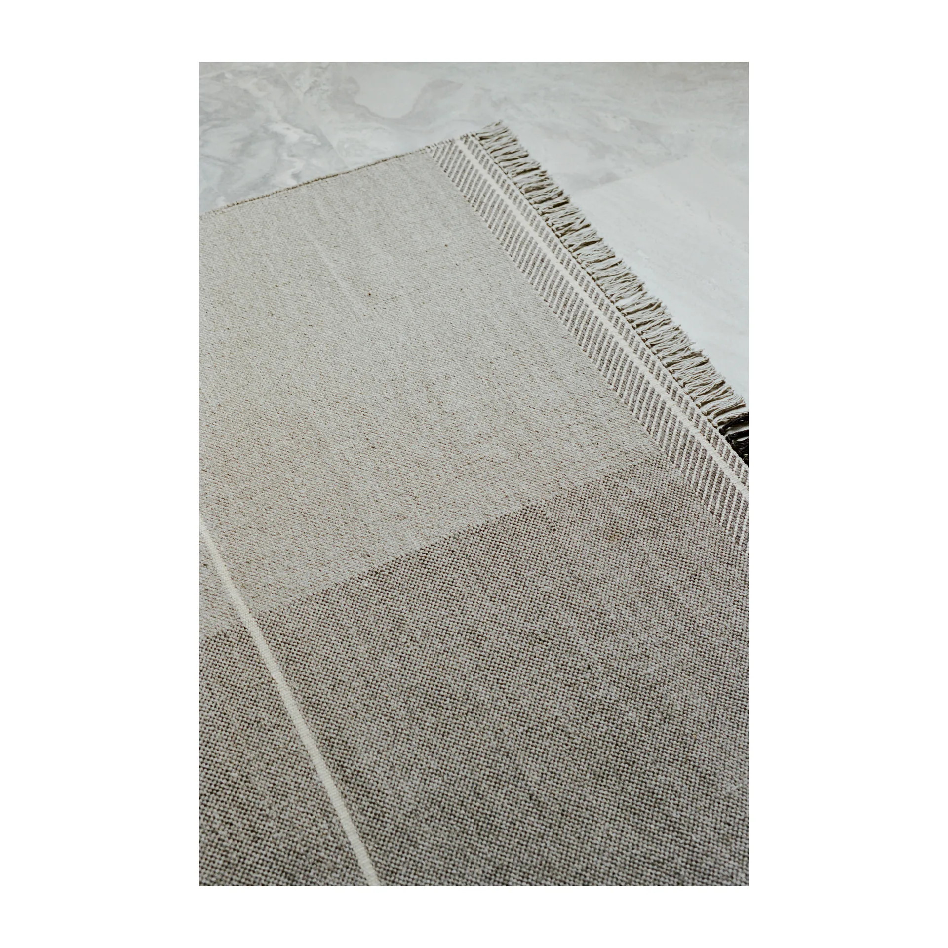 Mindful Soul uldtæppe 200x300 cm, Stone-beige Linie Design