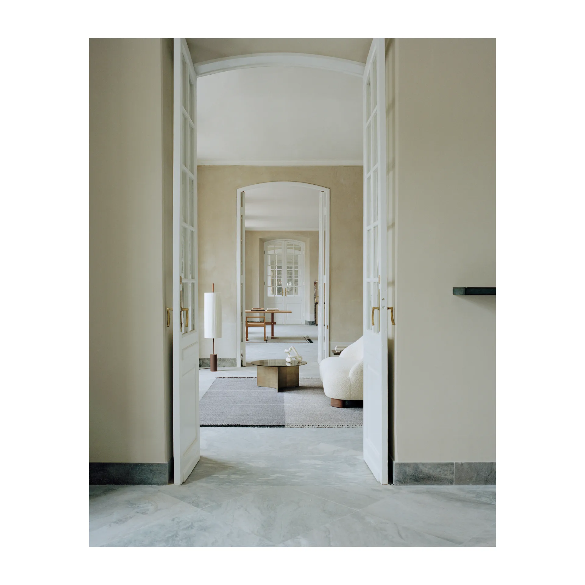 Mindful Soul uldtæppe 250x350 cm, Stone-beige Linie Design