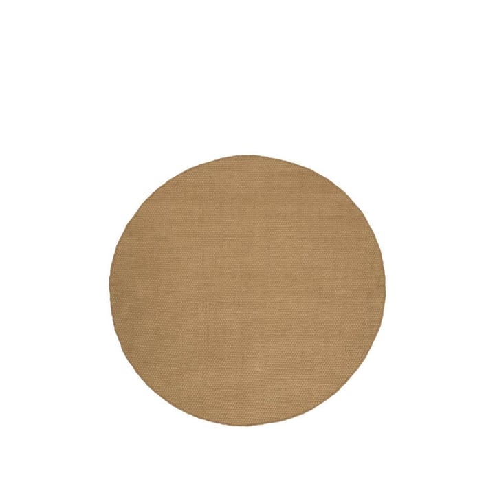 Oksa tæppe rundt, Mustard, 170 cm Linie Design