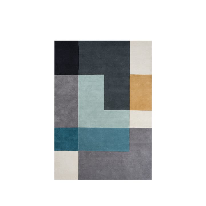 Ometri tæppe - aqua, 170x240 cm - Linie Design