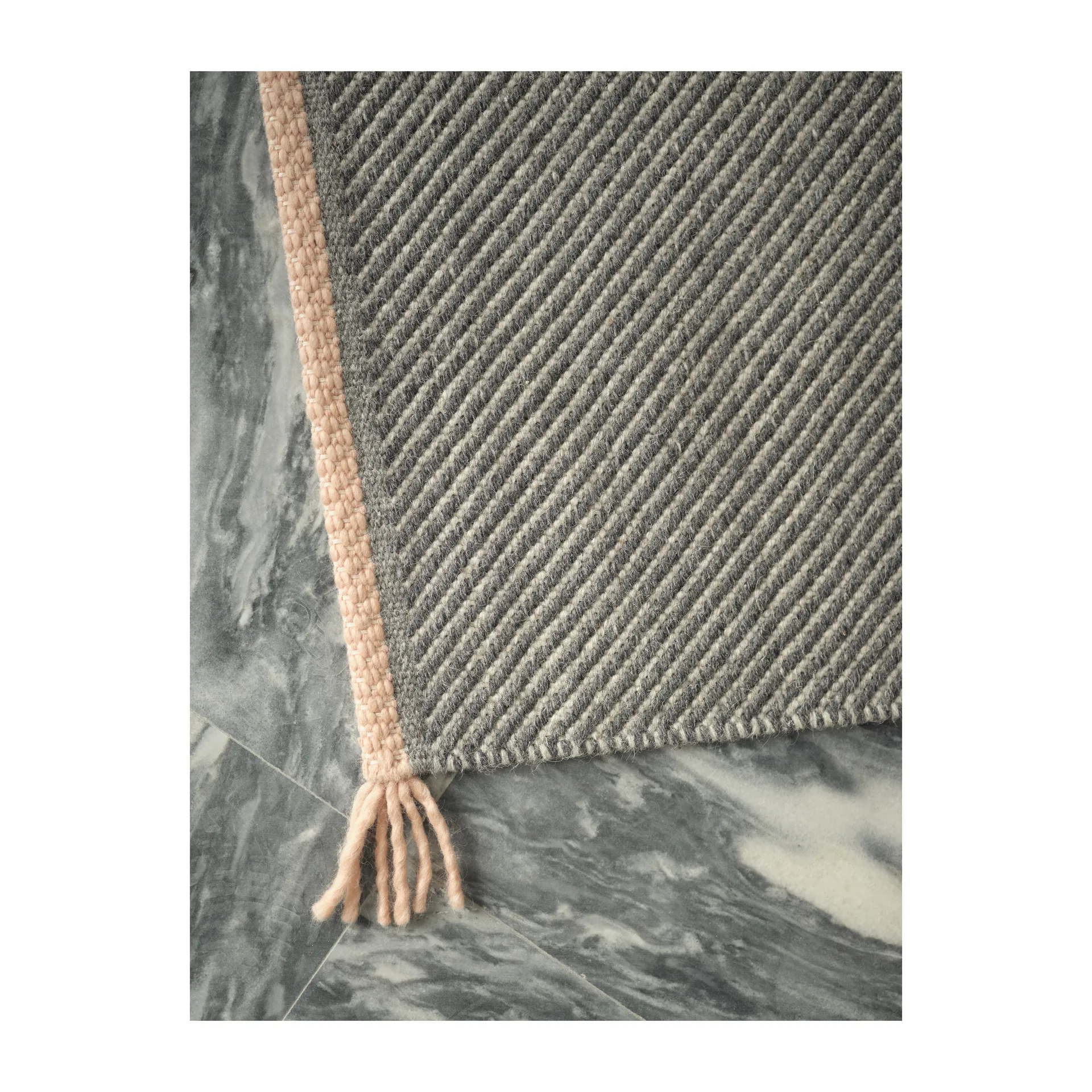 Vision Walk uldtæppe 250x350 cm, Grey-rose Linie Design