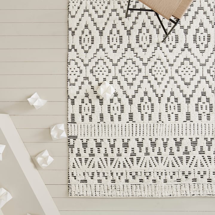 Zelbio uldtæppe 140x200 cm, White/Black Linie Design