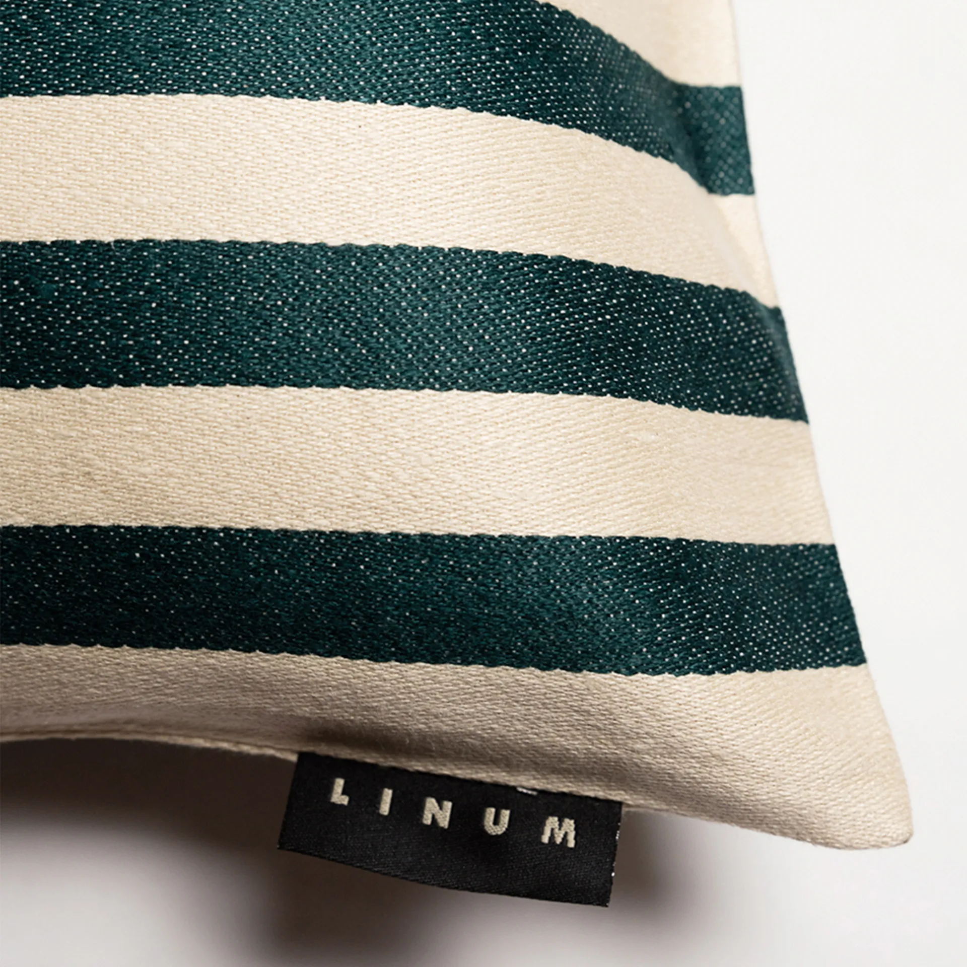 Amalfi pudebetræk 35x50 cm, Dyb smaragdgrøn Linum