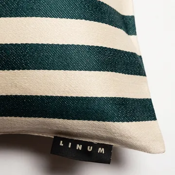 Amalfi pudebetræk 35x50 cm - Dyb smaragdgrøn - Linum