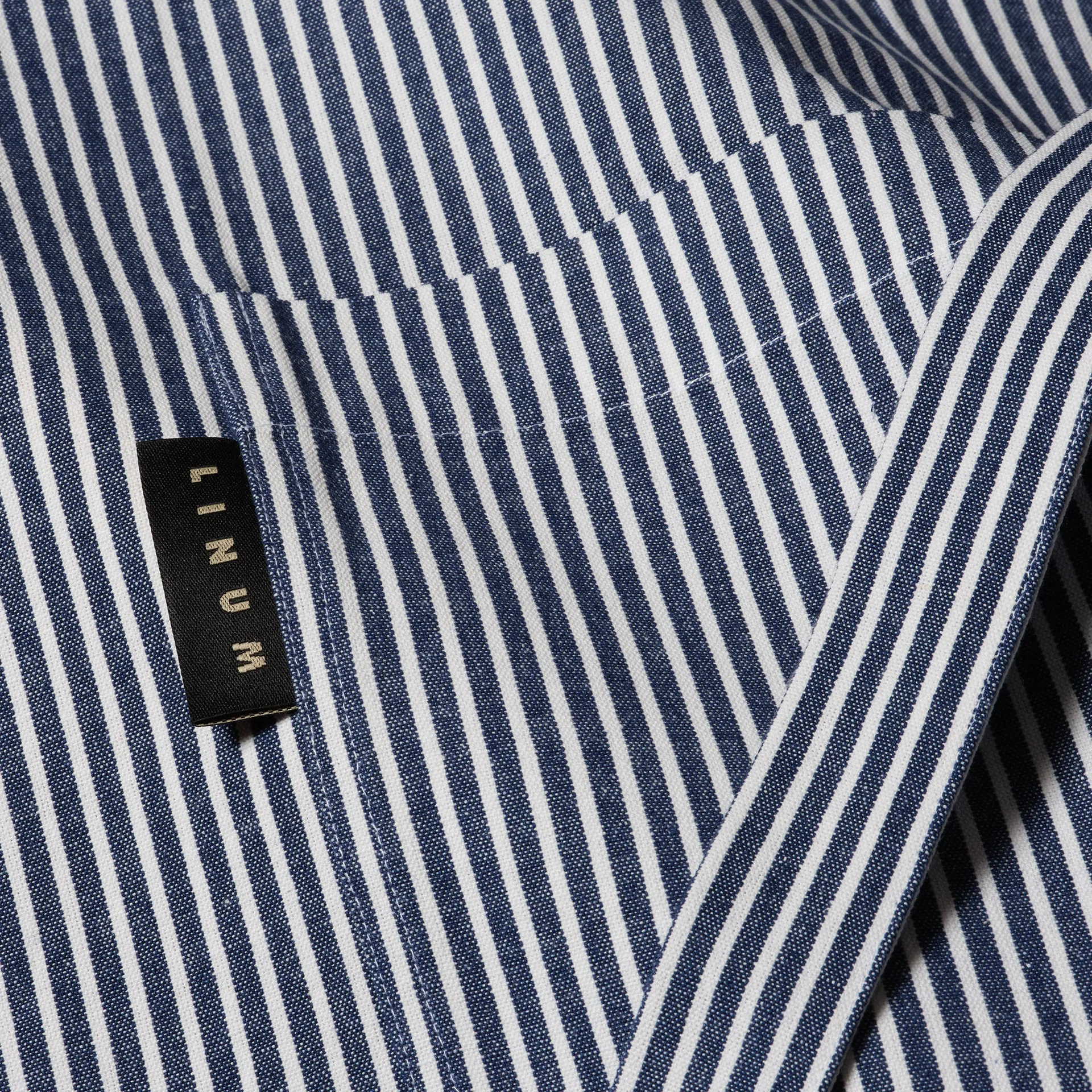 Emma forklæde, Indigoblå Linum