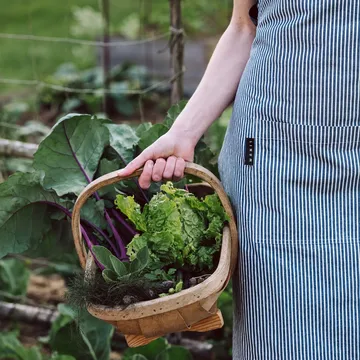 Emma forklæde - Indigoblå - Linum