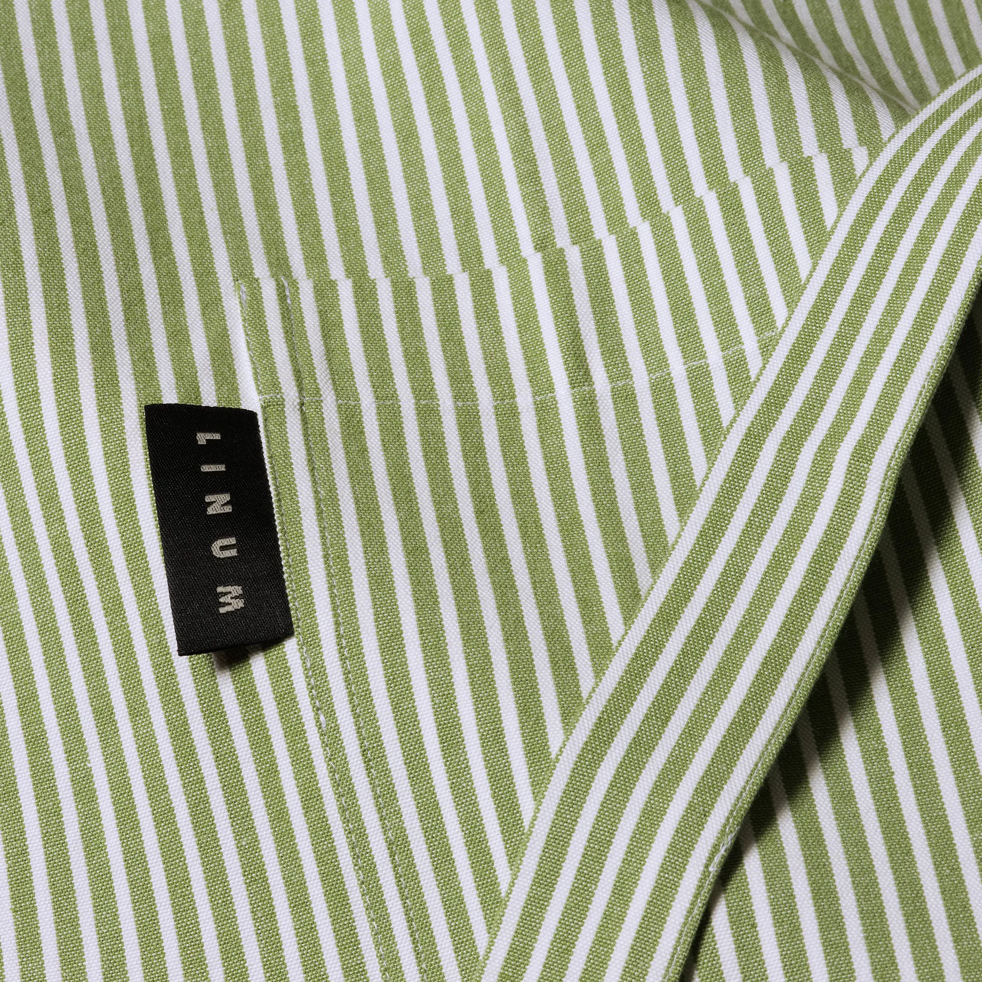 Emma forklæde, Mosgrøn Linum