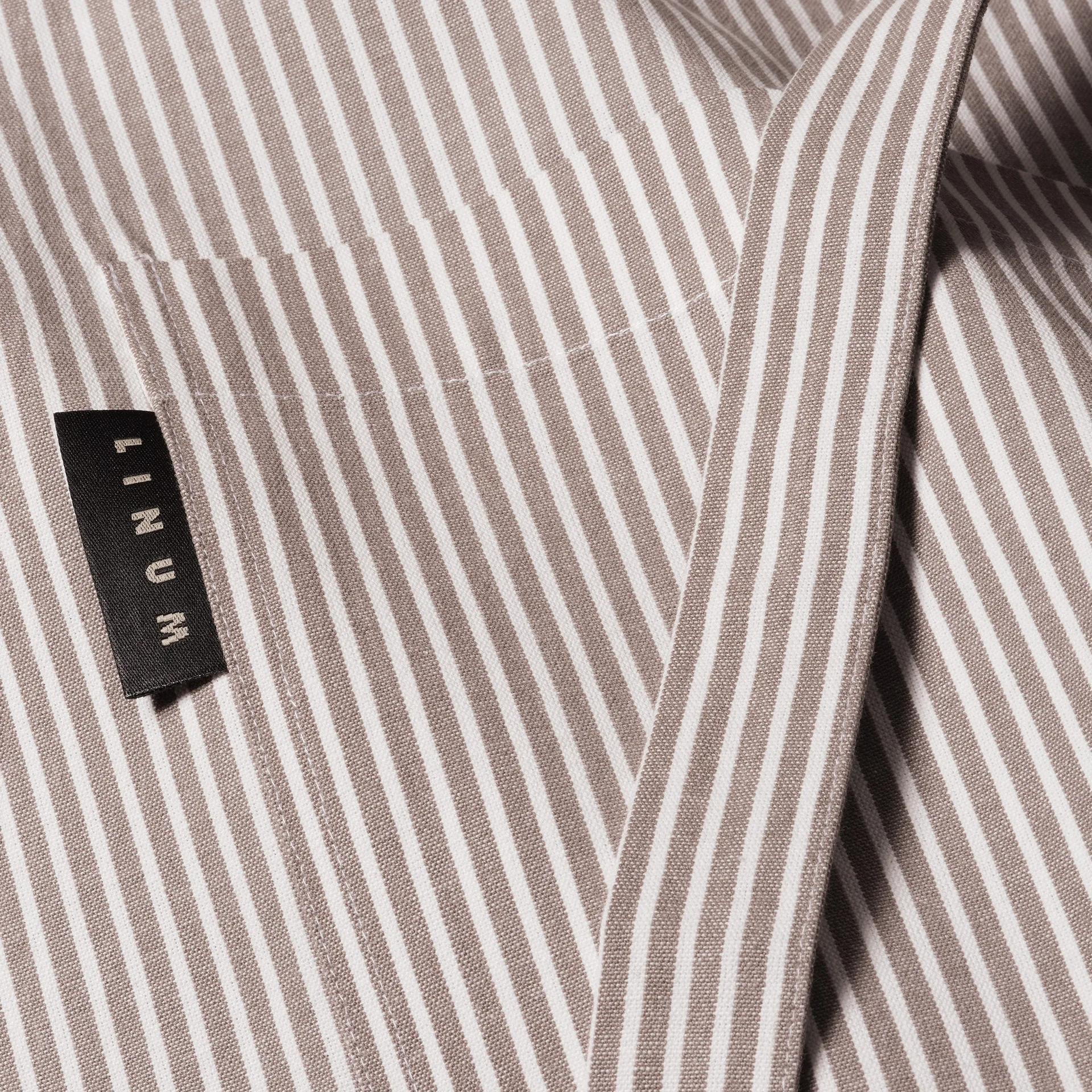 Emma forklæde, Muldvarpebrun Linum