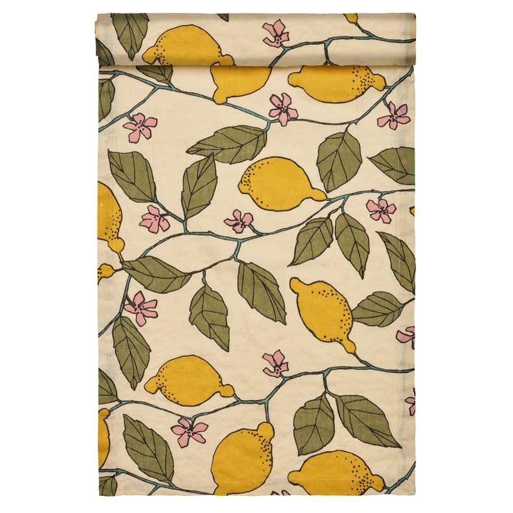 Isabella løber 45x150 cm - Flødefarvet beige - Linum