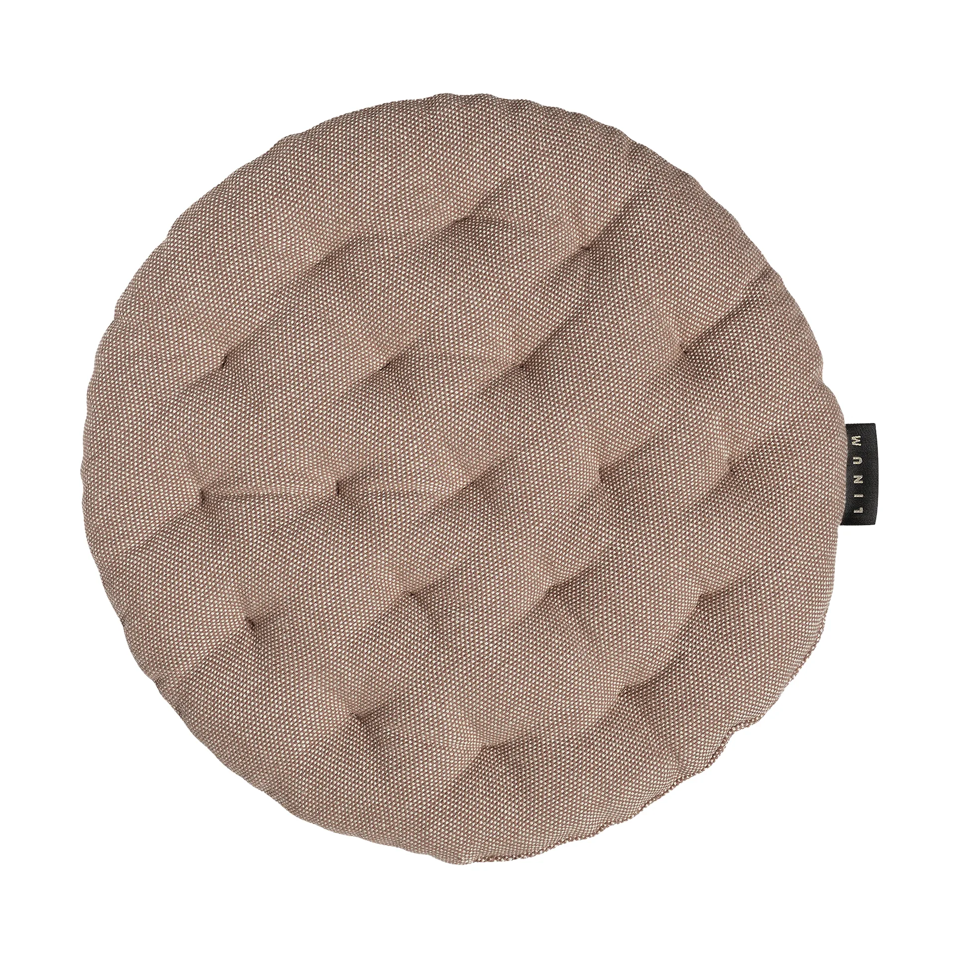 Pepper stolehynde Ø37 cm, Mørk muldvarpebrun Linum