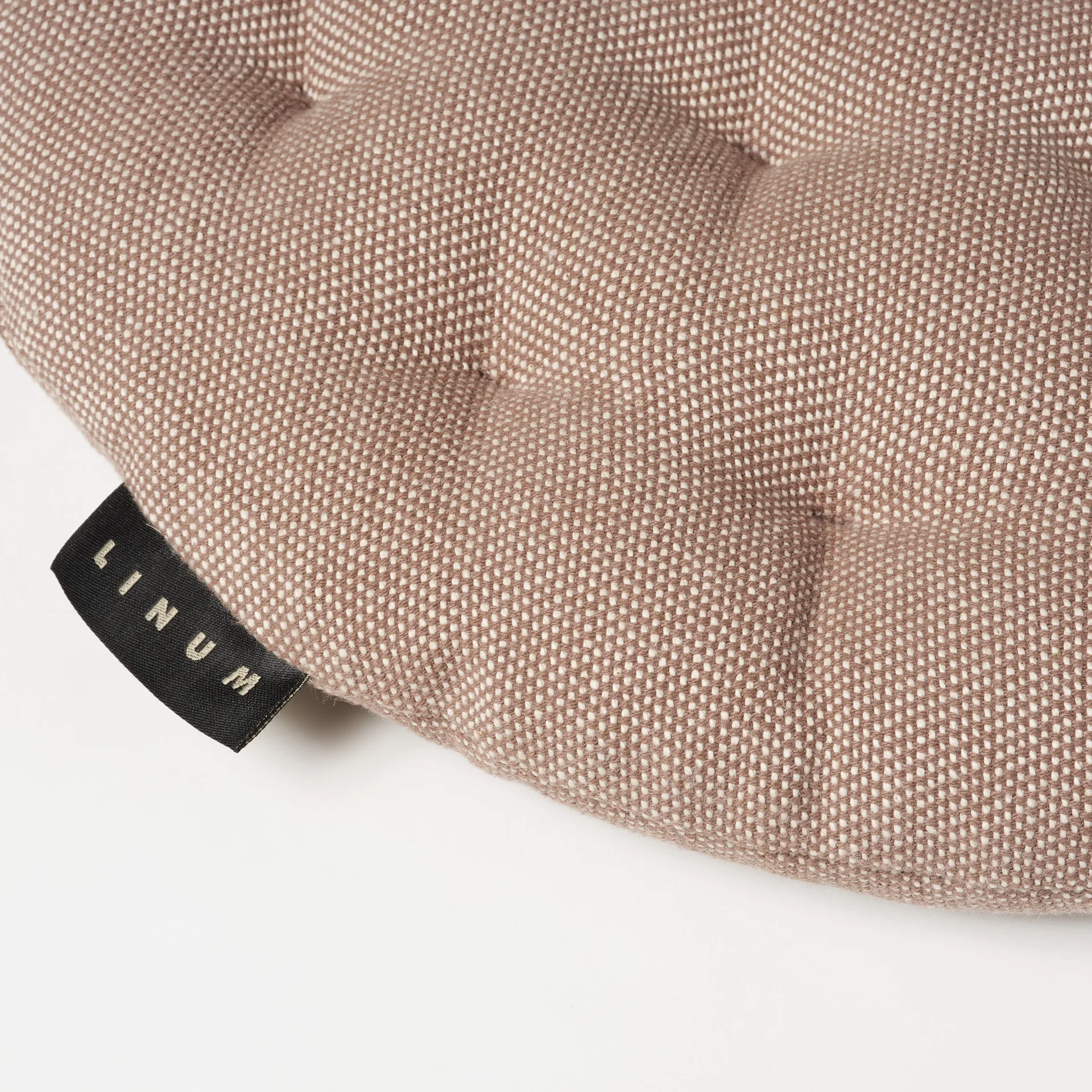 Pepper stolehynde Ø37 cm, Mørk muldvarpebrun Linum