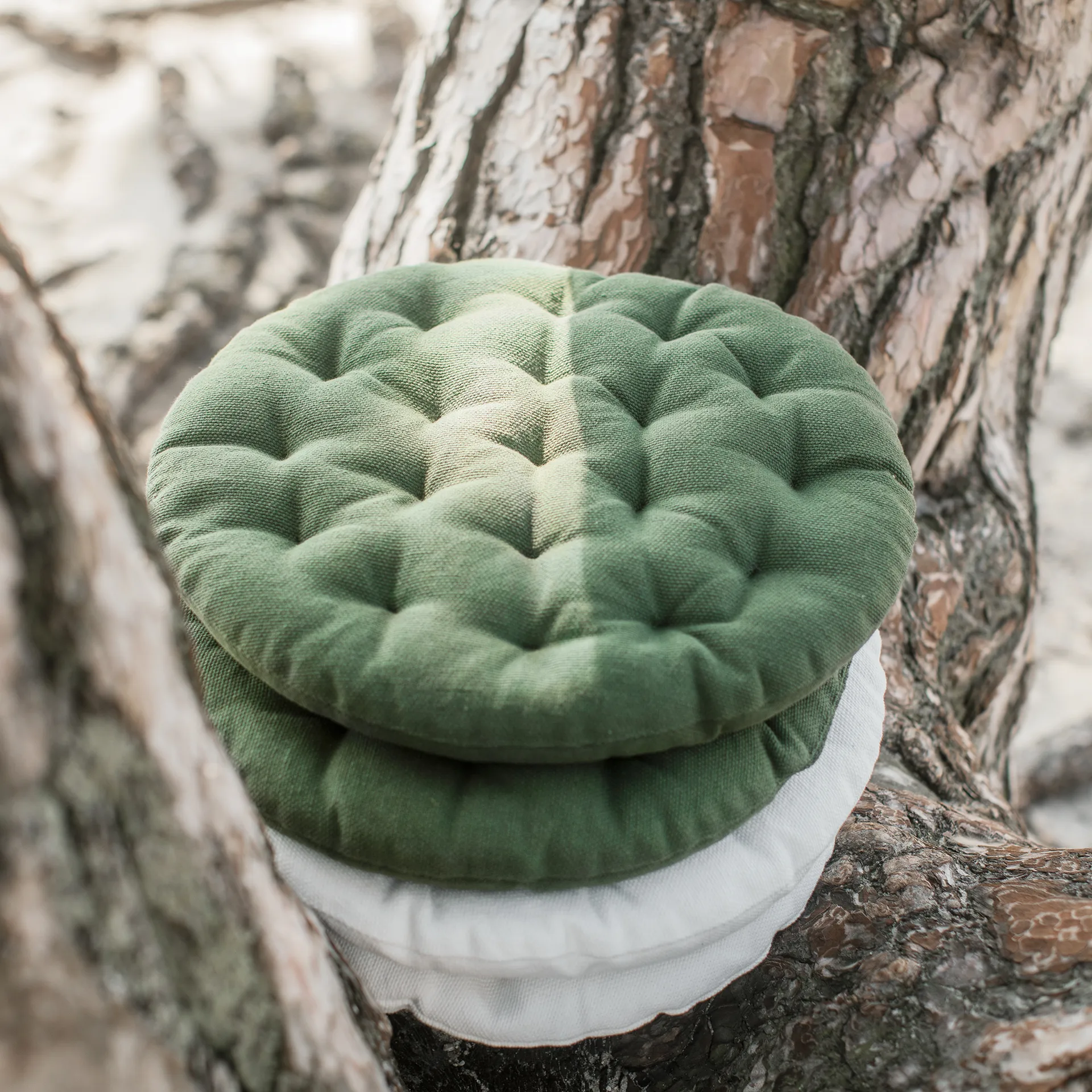 Pepper stolehynde Ø37 cm, Mørk olivengrøn Linum