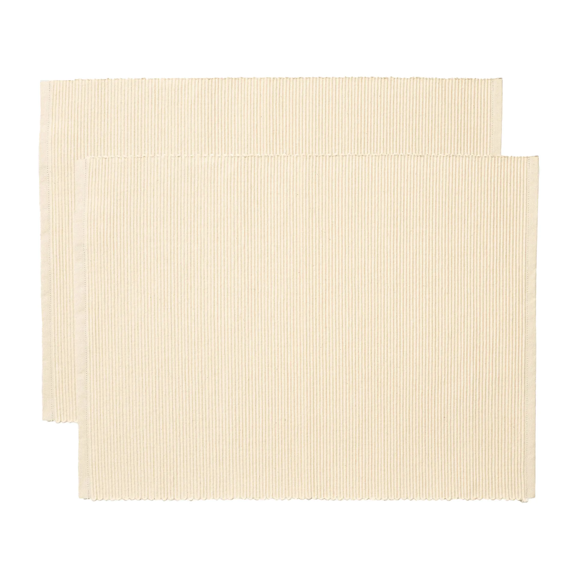 Uni bordskåner 35x46 cm 2-pak, Cremet beige Linum