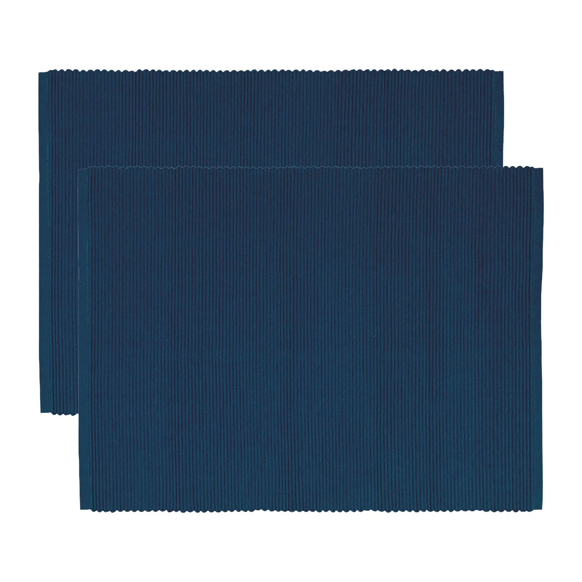 Uni bordskåner 35x46 cm 2-pak, Indigo blue Linum