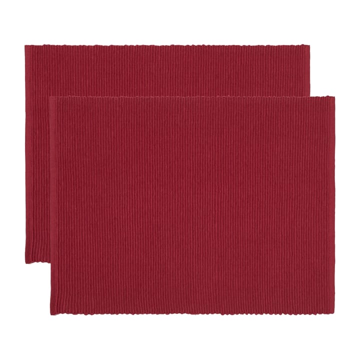 Uni bordskåner 35x46 cm 2-pak - Rød - Linum