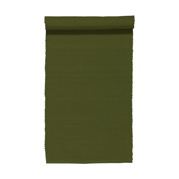 Uni løber 45x150 cm - Mørk olivengrøn - Linum