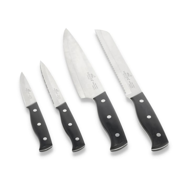 Lion Sabatier Austral knivsæt 4 dele - Stål-sort - Lion Sabatier
