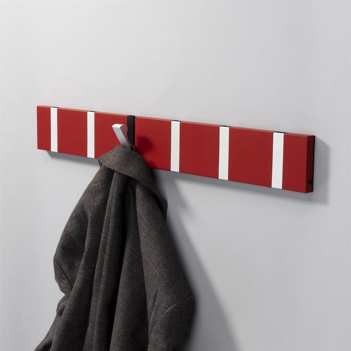 Loca Knax knagerække 80 cm, rød-grå LoCa
