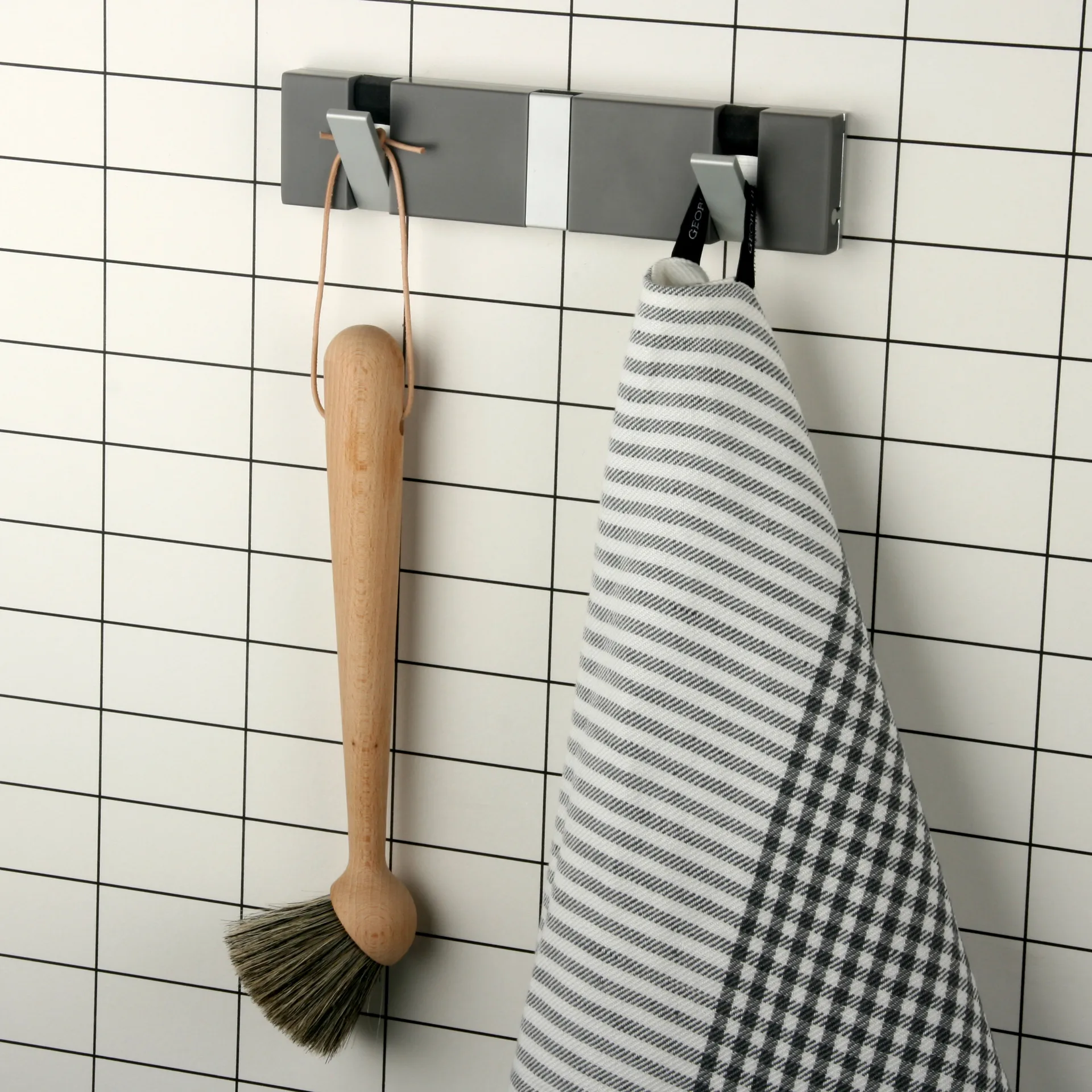 Loca Knax Lite 3 knagerække, 20 cm, grå LoCa