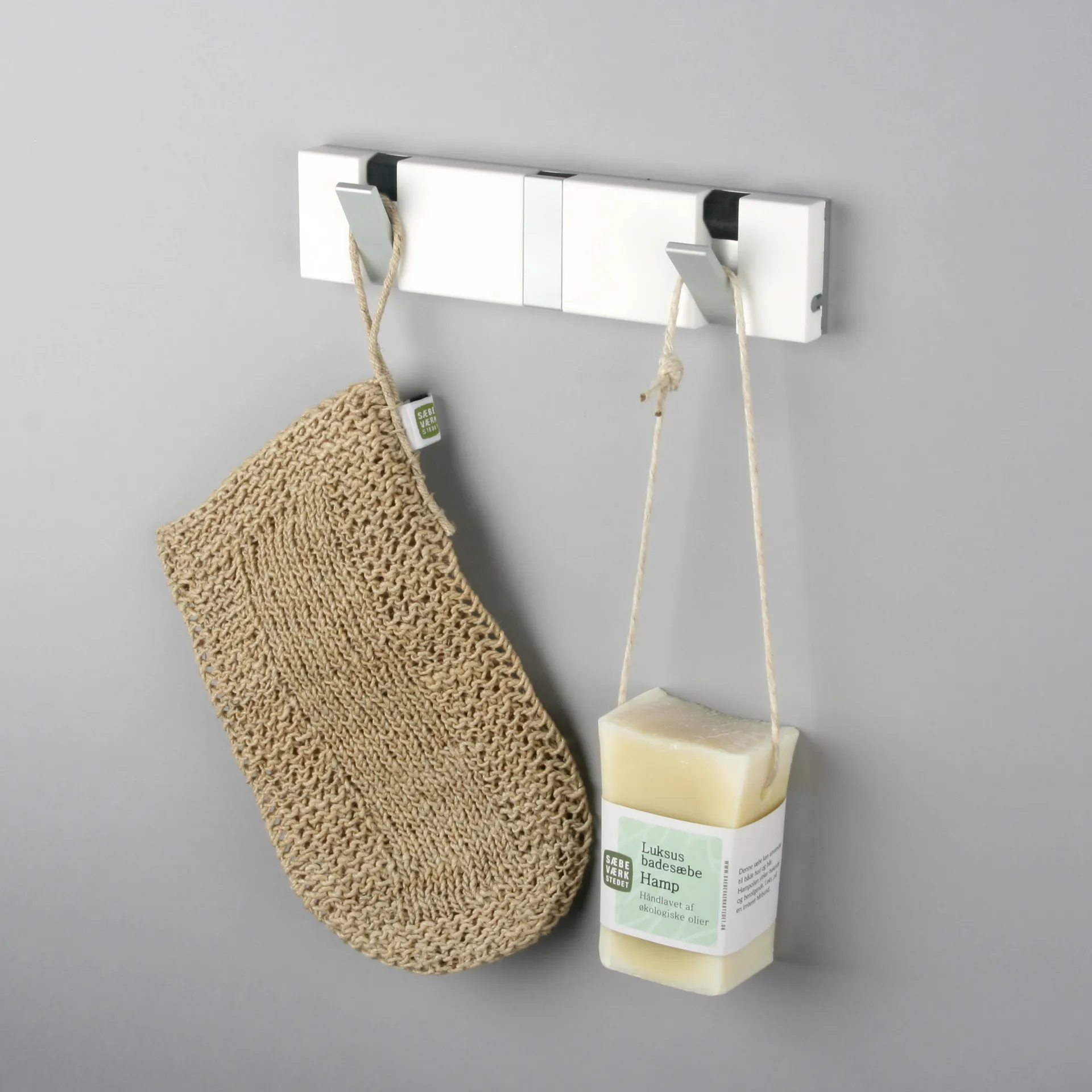 Loca Knax Lite 3 knagerække, 20 cm, hvid LoCa