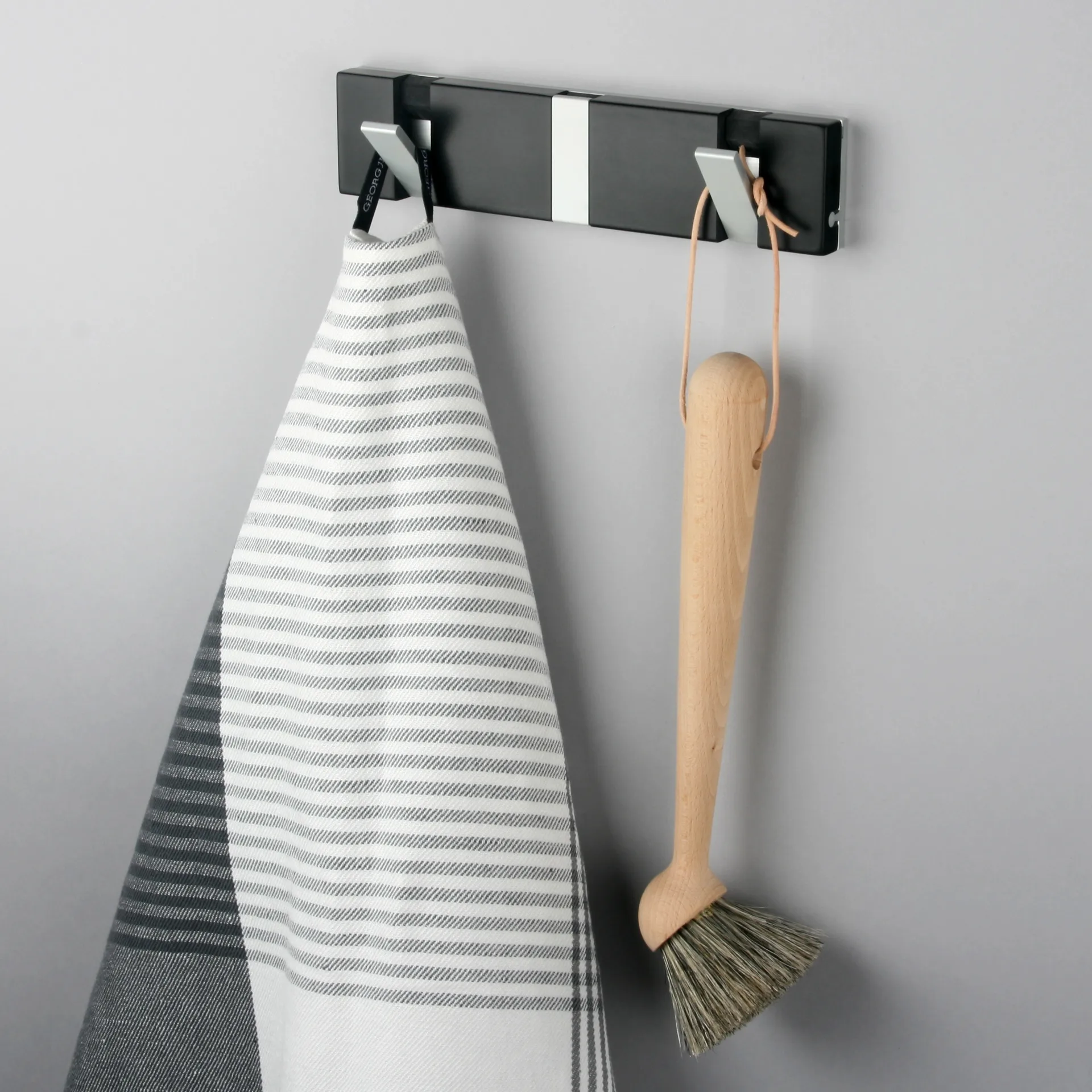 Loca Knax Lite 3 knagerække, 20 cm, sort LoCa