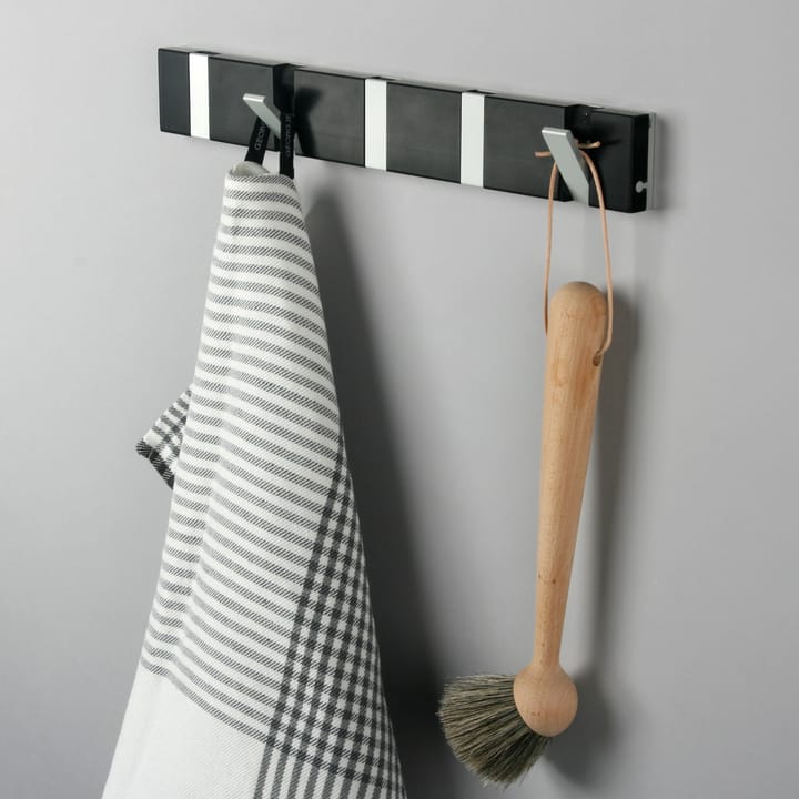Loca Knax Lite 5 knagerække, 33 cm, sort LoCa