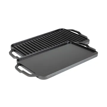 Chef collection vendbar stege- og grillplade - 50x25 cm - Lodge