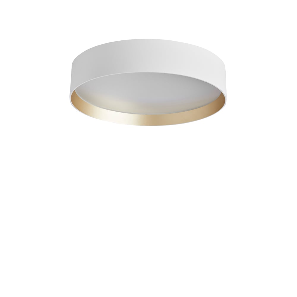 Loom Design Lucia 35 plafond Hvid-guld | Skandinavisk Design | Plafonder | Hvid