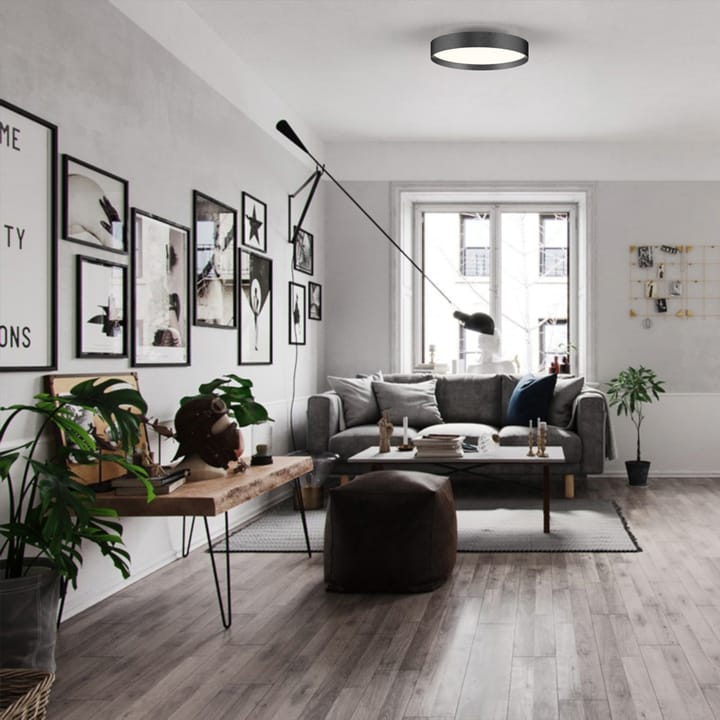 Lucia 45 plafond, Sort-guld Loom Design