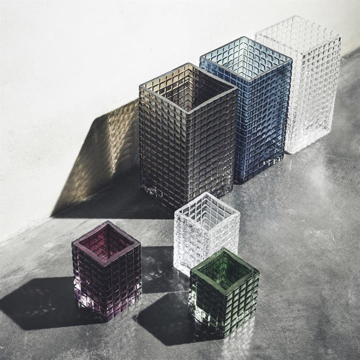City Hurricane vase, smoke Louise Roe