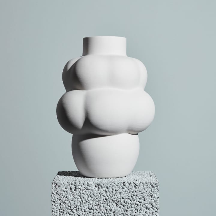 Balloon 04 vase keramik - Raw White - Louise Roe Copenhagen