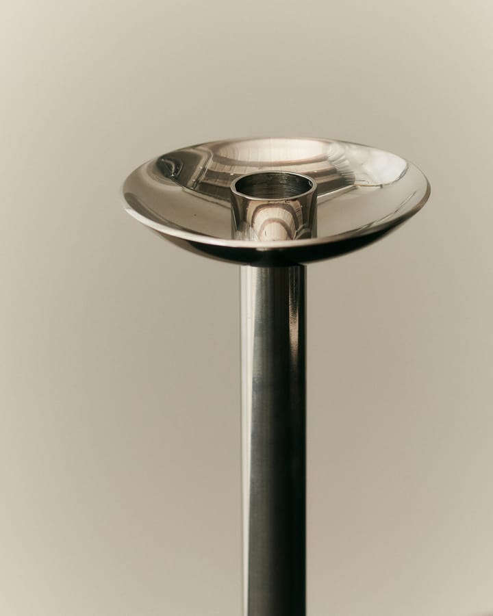 Metal hampagne lysestage 28 cm, Rustfrit stål Louise Roe