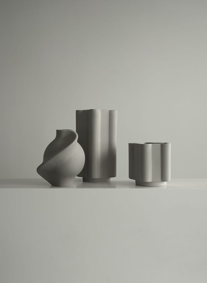 Pirout vase 01 22 cm, Sanded Grey Louise Roe
