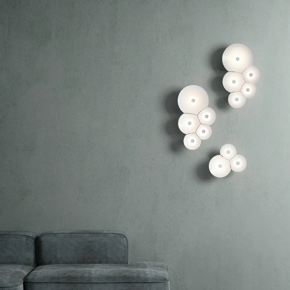 Bulbullia væglampe, hvid Luceplan