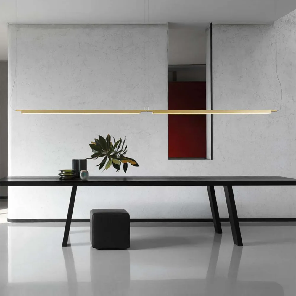 Compendium pendel, messing, inkl. fase-dimmer Luceplan