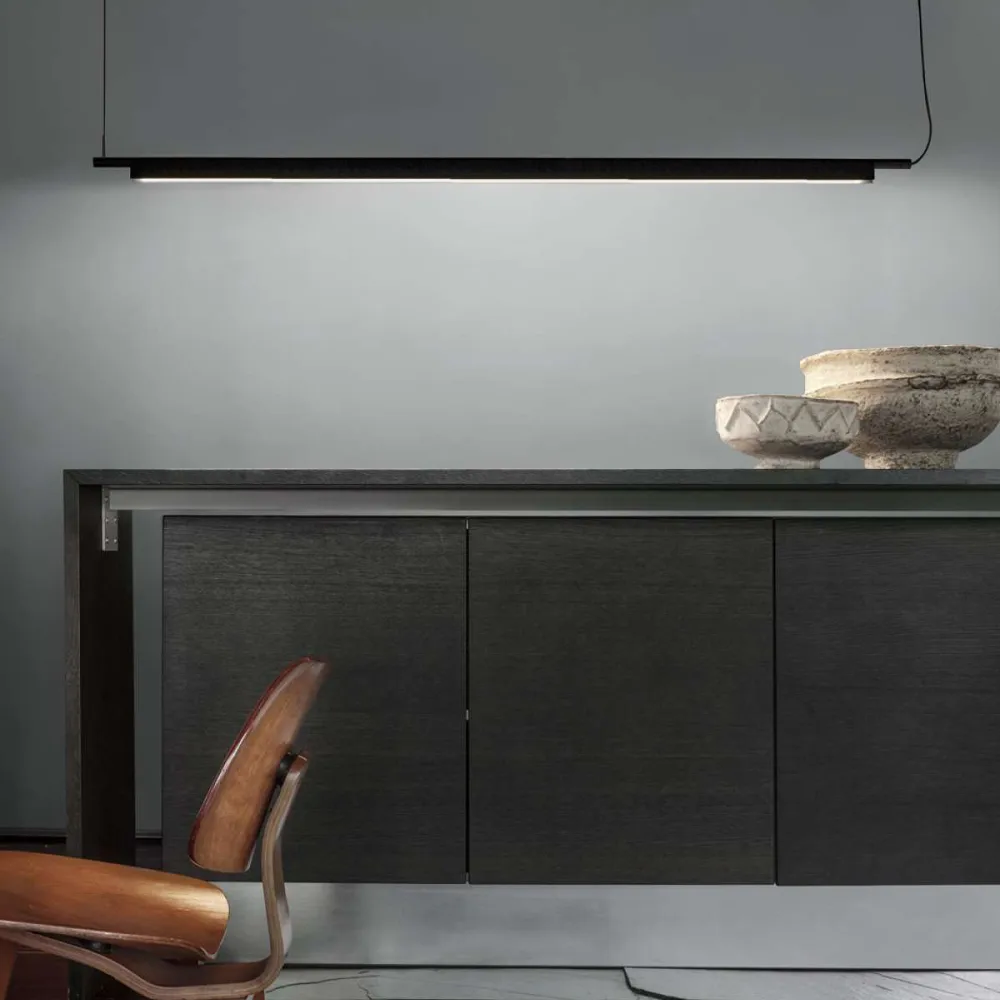 Compendium pendel, sort, inkl. fase-dimmer Luceplan