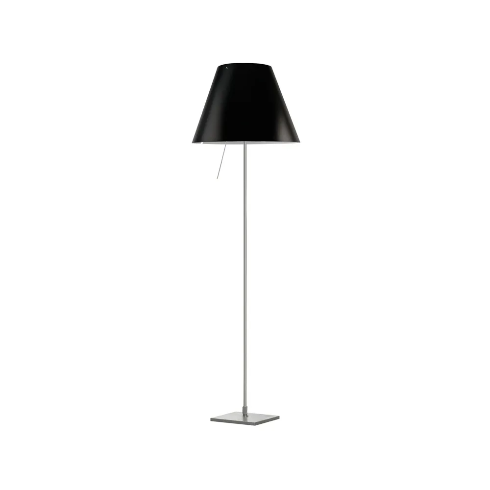 Costanza D13 t.i.f. gulvlampe, liquorice Luceplan
